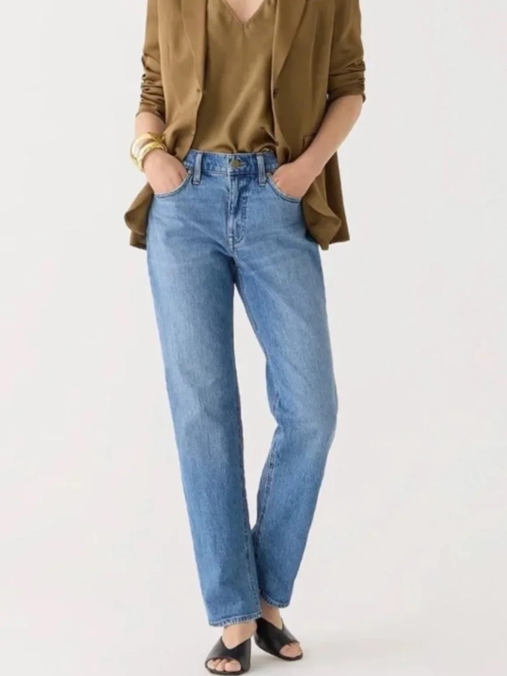 J. Crew Mid-Rise '90s Classic Straight Jeans